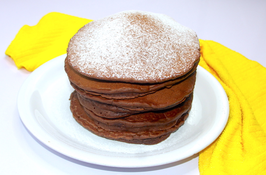 Chocolate pancakes, Recipes by Dolapo Grey