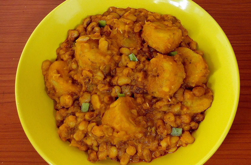 Beans and Plantain Pottage, Recipes by Dolapo Grey