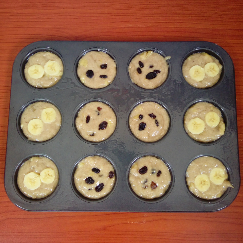 Banana Muffins, Recipes by Dolapo Grey