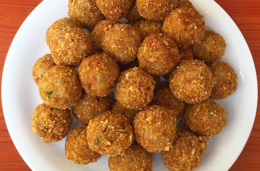 Mashed Fried Yam balls by Dolapo Grey, Recipes by Dolapo Grey