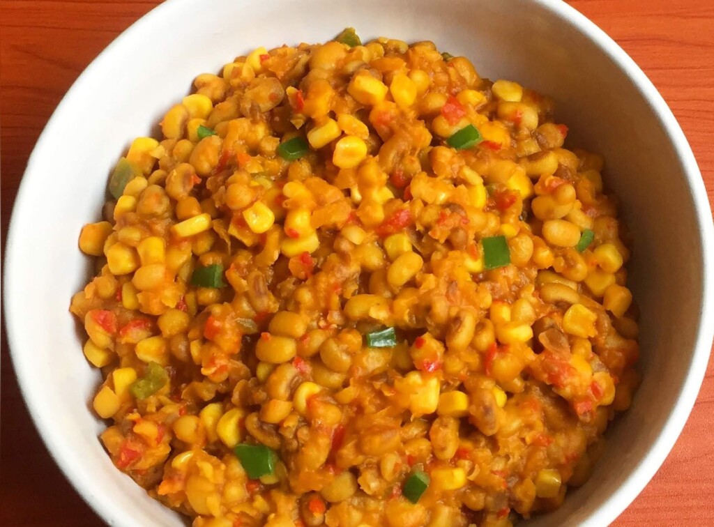 Beans and corn pottage - Adalu, Recipes by Dolapo Grey