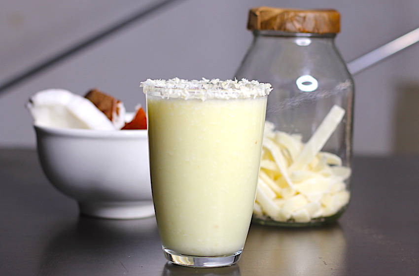 Tropical Pineapple Coconut Smoothie, Recipes by Dolapo Grey