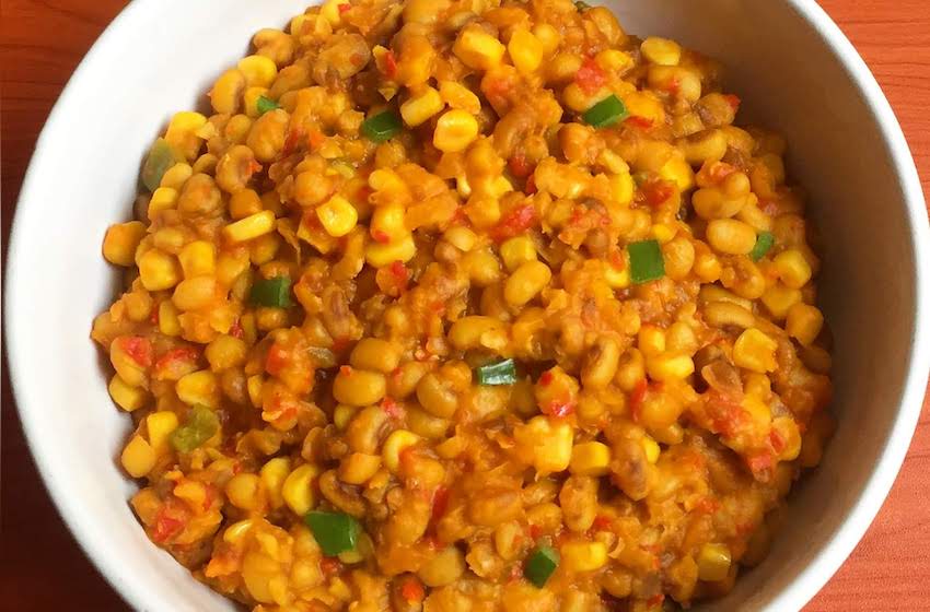 Beans and corn pottage - Adalu, Recipes by Dolapo Grey