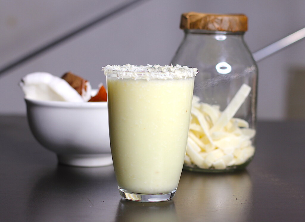 Tropical Pineapple Coconut Smoothie, Recipes by Dolapo Grey