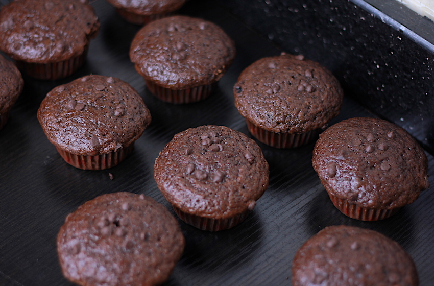 Super Moist Chocolate Muffins, Recipes by Dolapo Grey