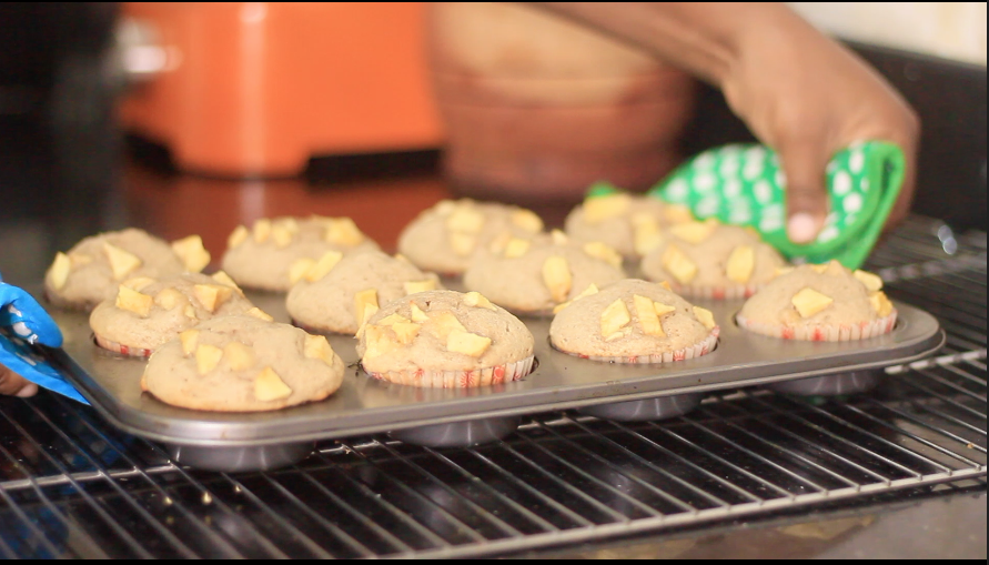 Homemade Apple Muffins, Recipes by Dolapo Grey